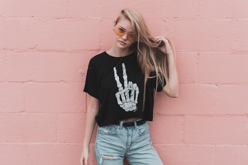 Black Oversized Minimalist T-Shirt